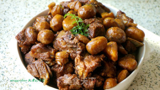 Cavity Ribs with Roasted Chestnuts recipe
