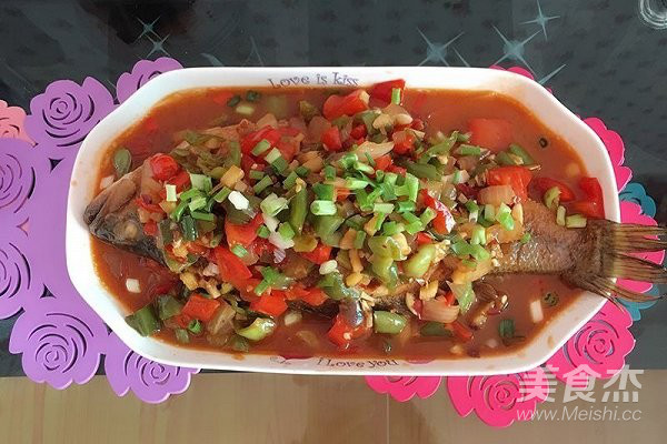 Braised Fish with Garlic Knife recipe