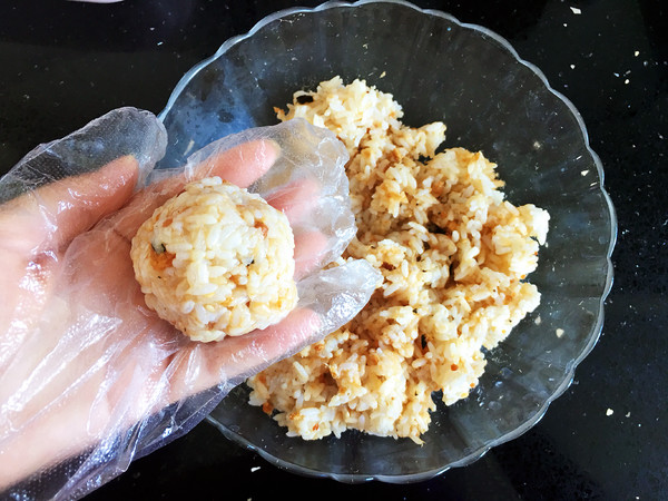 Pork Floss Germ Rice Rice Ball recipe