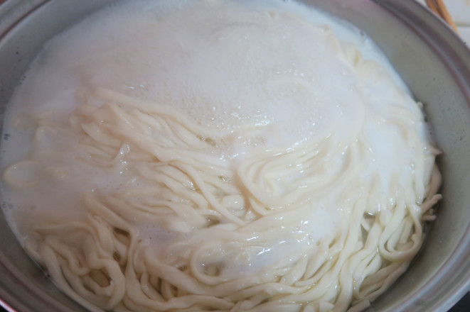 Poached Egg Noodles in Bone Broth recipe
