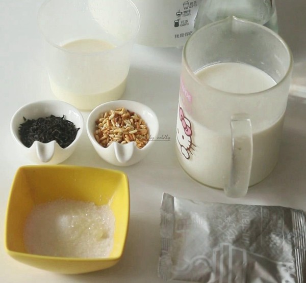 Fried Rice Pearl Milk Tea recipe