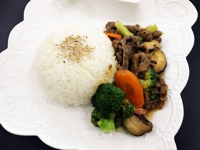 Teriyaki Pork Rolled Rice recipe