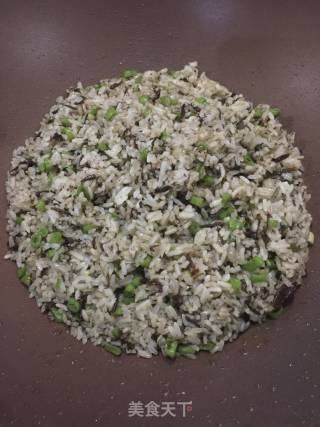 Fried Rice with Beans and Olive Vegetables recipe
