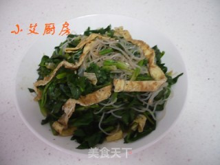Spinach Egg Crust Mixed with Vermicelli recipe