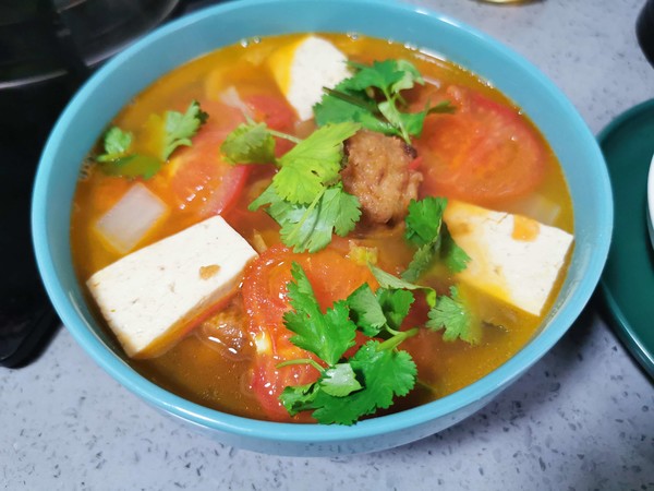 Tomato Tofu Soup recipe