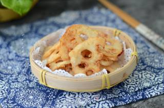 #trust之美#dried Fried Lotus Root Slices recipe