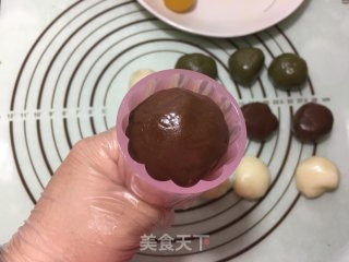 Three-color Snowy Mooncakes recipe