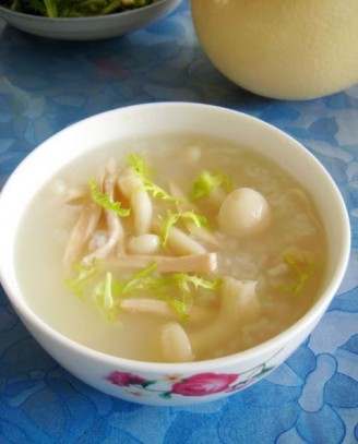 Seafood Mushroom Chicken Congee recipe