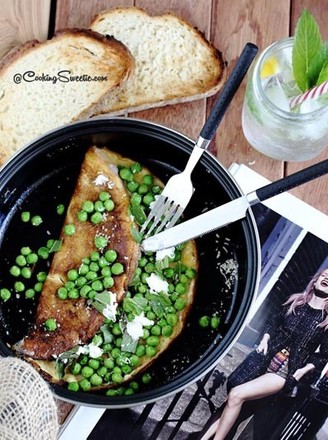 Pea Cheese Omelet recipe