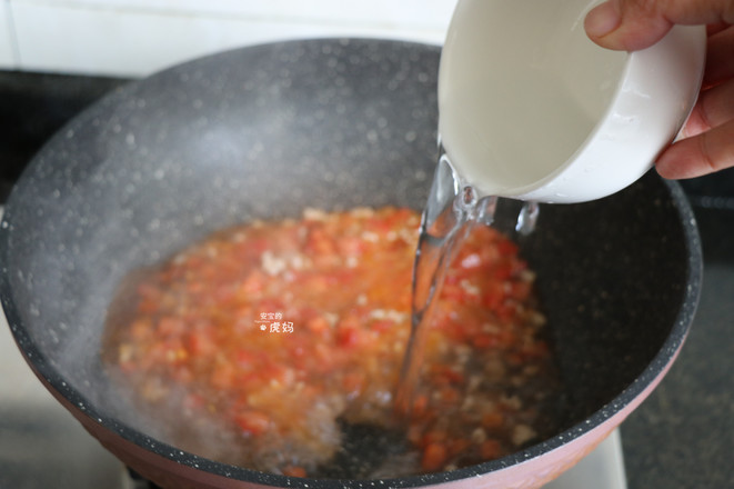 Tomato Meat Sauce Noodles recipe