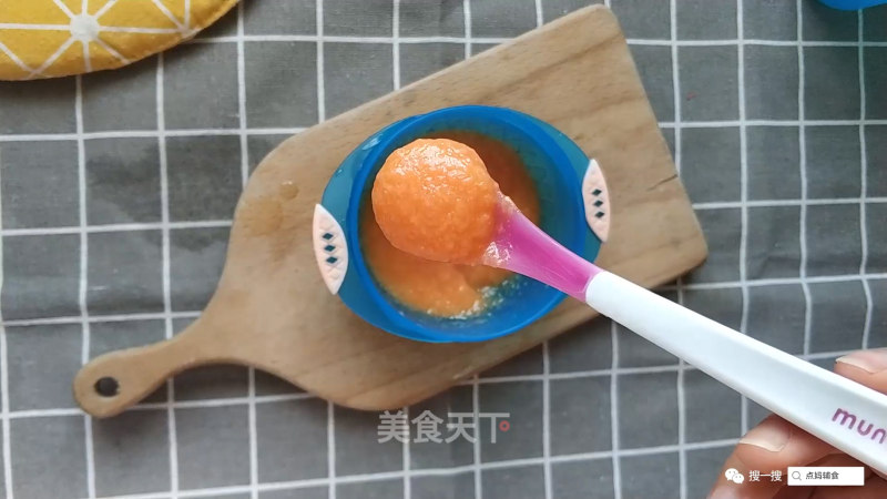6-month Baby Food Supplement: Carrot Puree Rice Paste | Point Mom's Food Supplement recipe
