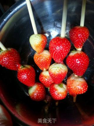Candied Haws Strawberry Skewers recipe