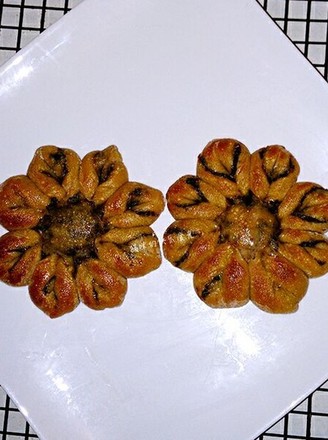 Red Bean Paste Coffee Flower Bread recipe