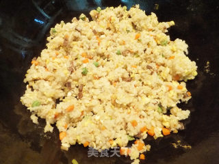 Sausage Carrot Egg Fried Rice recipe