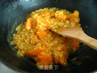 A Dish Inherited from Mother-pumpkin Thick Rice recipe