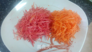 Double Color Carrot Shreds recipe