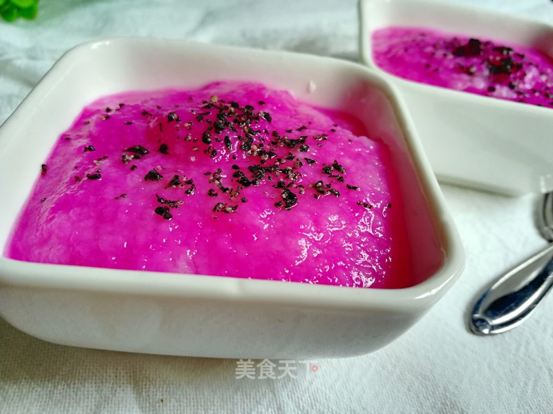 Sesame Scented Dragon Fruit Rice Paste recipe