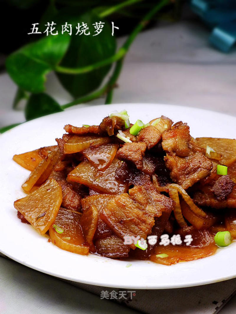 A Good Partner for Autumn Food Supplements---roasted Pork Belly with Radish recipe