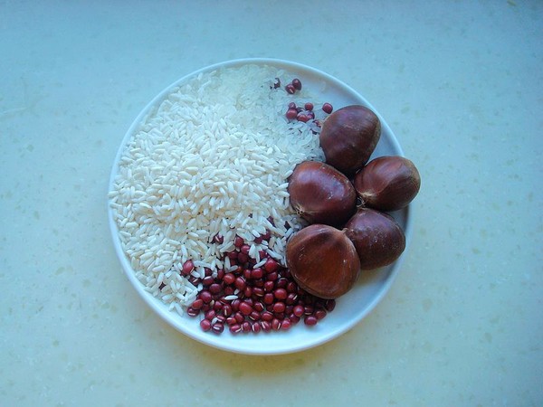 Chestnut Red Bean Porridge recipe