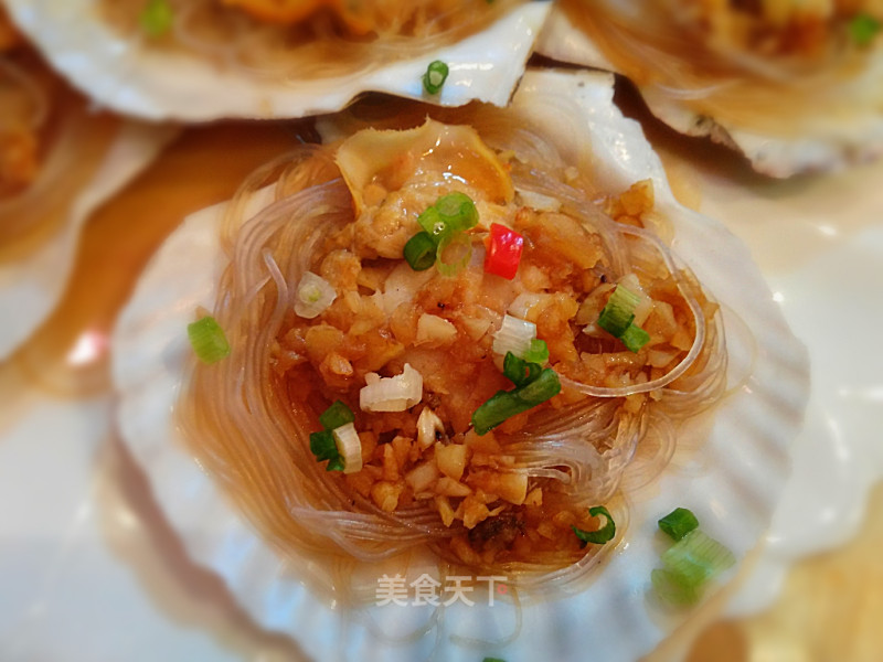 Steamed Scallops with Garlic Vermicelli recipe