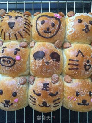 #aca烤明星大赛#the Cute Forest Animals Squeeze Bread recipe