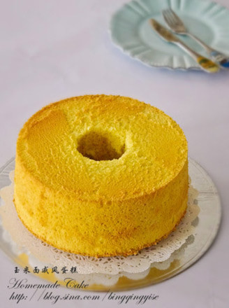 Cornmeal Chiffon Cake recipe