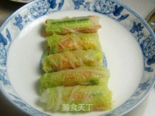 Cabbage Rolls with Mixed Vegetables and Shrimp recipe