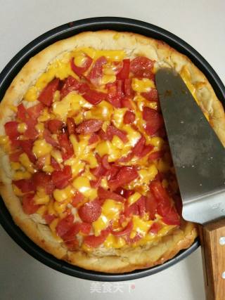 Tomato Hot Dog Pizza recipe