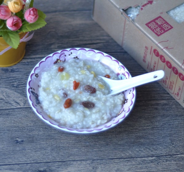 Fruit Oat Germ Rice Porridge recipe