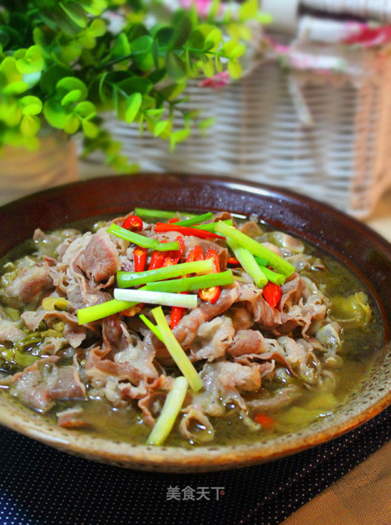 Sour Soup with Beef recipe