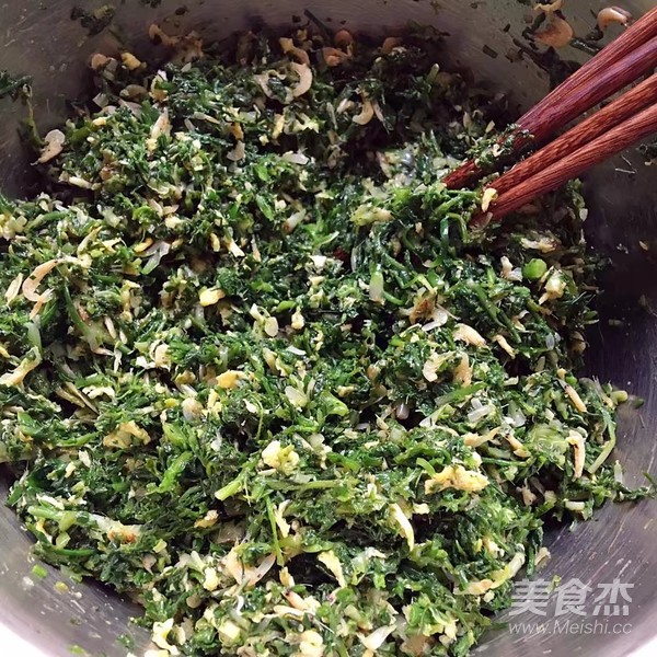Pan-fried Shepherd's Purse Wonton recipe
