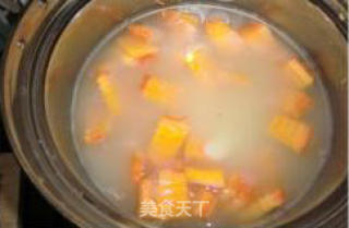Clear Heat and Go to The Fire Home-cooked Porridge-water Chestnut Pumpkin Porridge recipe