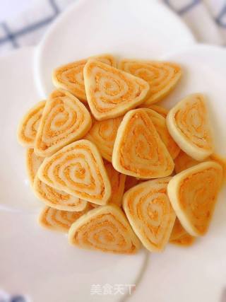 Salted Egg Yolk Pork Floss Biscuits recipe