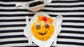 [jianjiang Noodles, Made in A Pattern]——smiling Pumpkin Noodles recipe