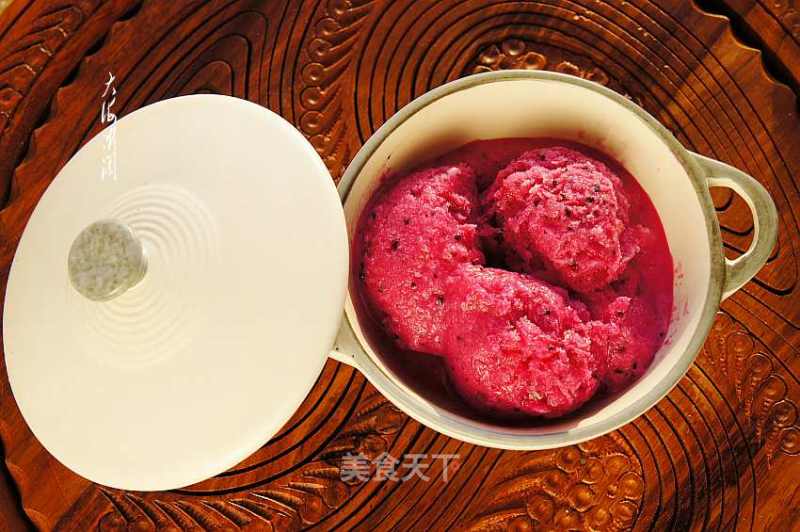 Red Heart Pitaya Ice Cream