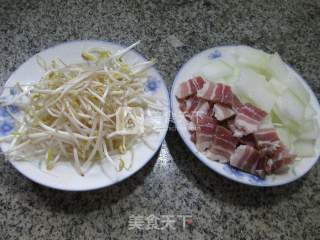 Bacon Mung Bean Sprout Winter Melon Soup recipe