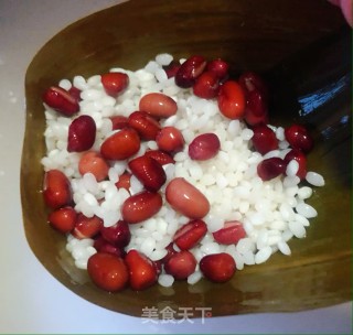 #蒸菜# Red Bean and Glutinous Rice Dumplings recipe