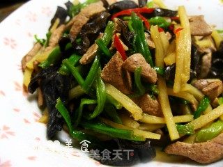 【chinese New Year Health】three Silk Fried Pork Liver recipe