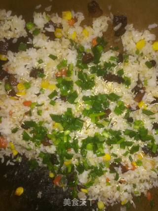 Fried Rice with Sauce and Mixed Vegetables recipe