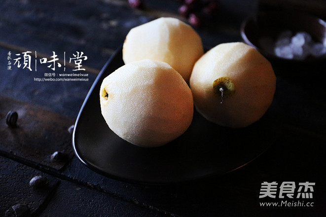 Stewed Osmanthus Pear with Fresh Milk recipe