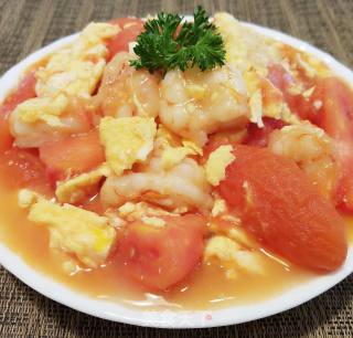 Stir-fried Tomatoes with Eggs and Shrimp recipe