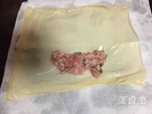 Steamed Tofu Pouch with Bacon recipe