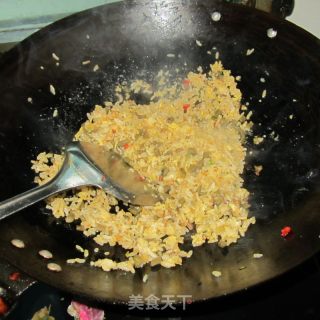 Fried Rice with Salted Beans and Egg Liquid recipe