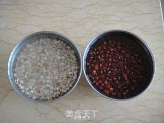 Condensed Milk, Red Bean and Barley Soup recipe