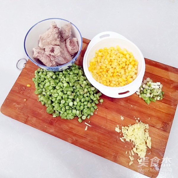 Braised Rice with Ribs and Corn recipe