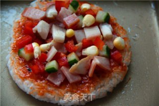 "lazy" Creativity-rice Pizza recipe