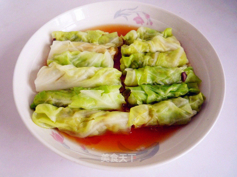 Steamed Cabbage Roulade recipe