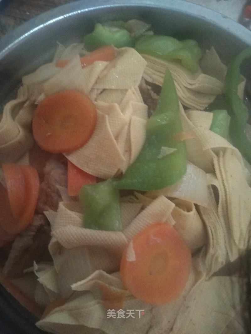 Green Pepper Dried Tofu recipe