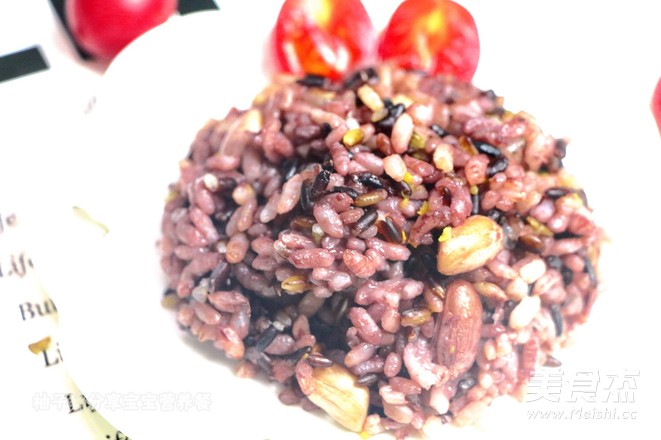 Peanut Sweet Potato Purple Rice recipe