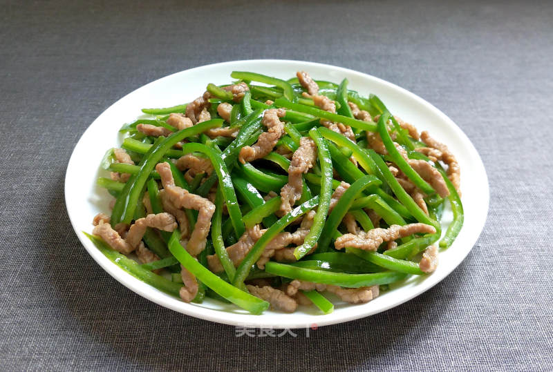 Green Pepper Shredded Pork recipe